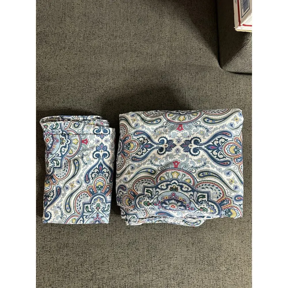 Lauren Ralph Lauren Karina Paisley Duvet Cover Set Blue Multi Queen